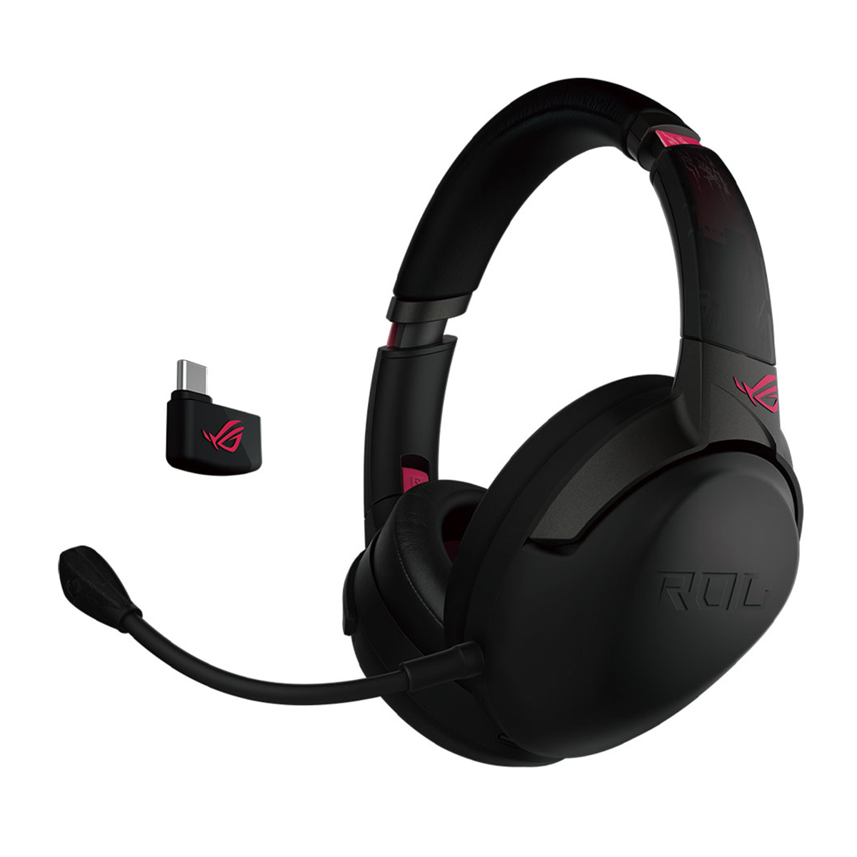 هدفون گیمینگ بی سیم ایسوس مدل ROG STRIX GO 2.4 Electro Punk هدفون گیمینگ بی سیم ایسوس مدل ROG STRIX GO 2.4 Electro Punk