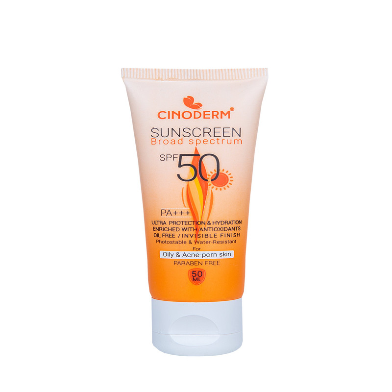 کرم ضدآفتاب بی رنگ سینودرم SPF50 مدل 02 مناسب پوست چرب حجم 50میلی لیتر کرم ضدآفتاب بی رنگ سینودرم SPF50 مدل 02 مناسب پوست چرب حجم 50میلی لیتر