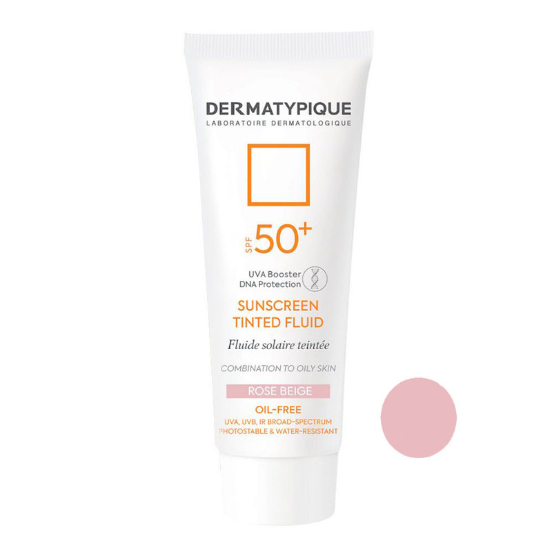 فلوئید ضدآفتاب رنگی درماتیپیک، 50 SPF، مدل TINTED FLUID، مناسب پوست مختلط تا چرب تنالیته رنگ خیلی روشن و حجم 50 میلیلیتر، محافظت کننده در برابر اشعه UVA، UVB، IR، ضد آب، فاقد چربی، محافظ DNA سلولی، تنظیم کننده چربی و ضد پیری پوست، با ماندگاری 2 ساعته فلوئید ضدآفتاب رنگی درماتیپیک، 50 SPF، مدل TINTED FLUID، مناسب پوست مختلط تا چرب تنالیته رنگ خیلی روشن و حجم 50 میلیلیتر، محافظت کننده در برابر اشعه UVA، UVB، IR، ضد آب، فاقد چربی، محافظ DNA سلولی، تنظیم کننده چربی و ضد پیری پوست، با ماندگاری 2 ساعته