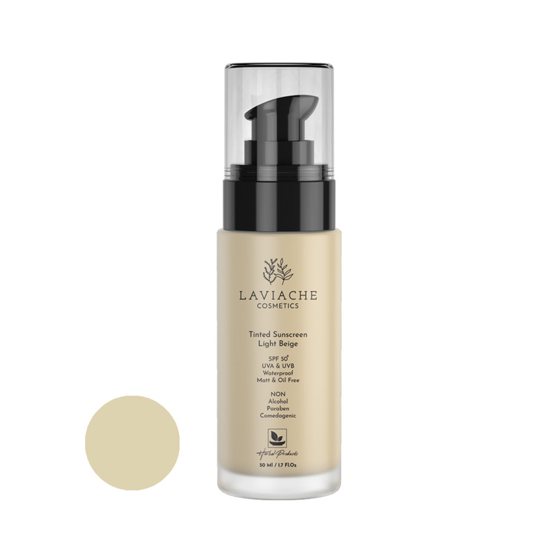 کرم ضد آفتاب رنگی لاویاچه +SPF 50 مدل ضد آب L مناسب انواع پوست حجم 50 میلیلیتر کرم ضد آفتاب رنگی لاویاچه +SPF 50 مدل ضد آب L مناسب انواع پوست حجم 50 میلیلیتر