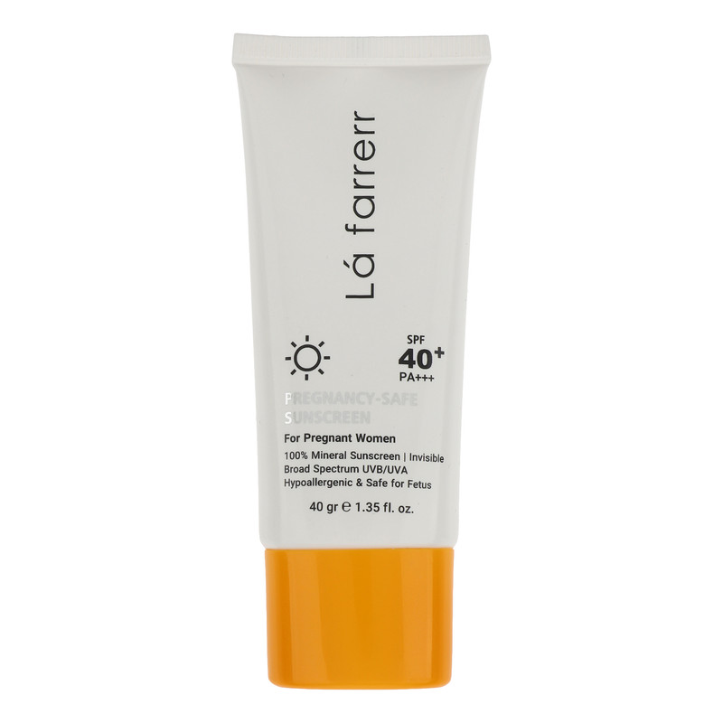 کرم ضد آفتاب بدون رنگ لافارر SPF 40 مدل PREGNANCY SAFE حاوی محافظ UVA و UVB و PA+++ مناسب پوست بانوان باردار حجم 40 میلی لیتر کرم ضد آفتاب بدون رنگ لافارر SPF 40 مدل PREGNANCY SAFE حاوی محافظ UVA و UVB و PA+++ مناسب پوست بانوان باردار حجم 40 میلی لیتر
