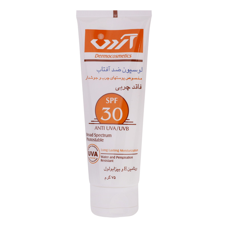 لوسیون ضدآفتاب آردن مدل Oil Free وزن 75 گرم لوسیون ضدآفتاب آردن مدل Oil Free وزن 75 گرم