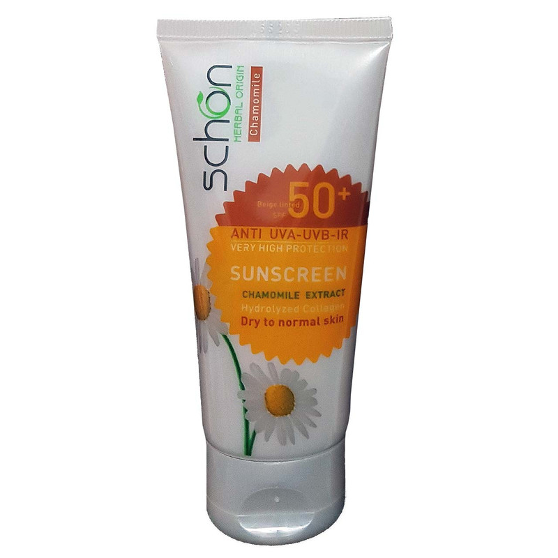 کرم ضد آفتاب رنگی شون SPF 50 مدل Chamomile Extract مناسب پوست های خشک حجم 50 میلی لیتر کرم ضد آفتاب رنگی شون SPF 50 مدل Chamomile Extract مناسب پوست های خشک حجم 50 میلی لیتر
