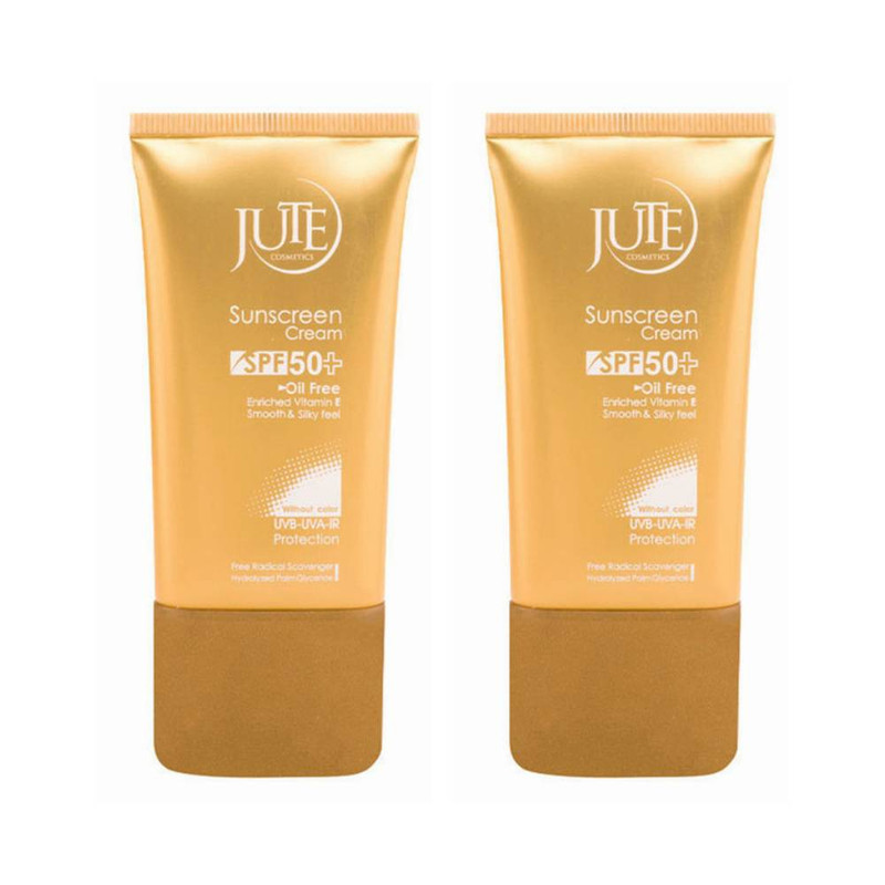 کرم ضد آفتاب بدون رنگ ژوت SPF 50 مدل Vitamin E مناسب پوست های چرب حجم 40 میلی لیتر مجموعه 2 عددی کرم ضد آفتاب بدون رنگ ژوت SPF 50 مدل Vitamin E مناسب پوست های چرب حجم 40 میلی لیتر مجموعه 2 عددی