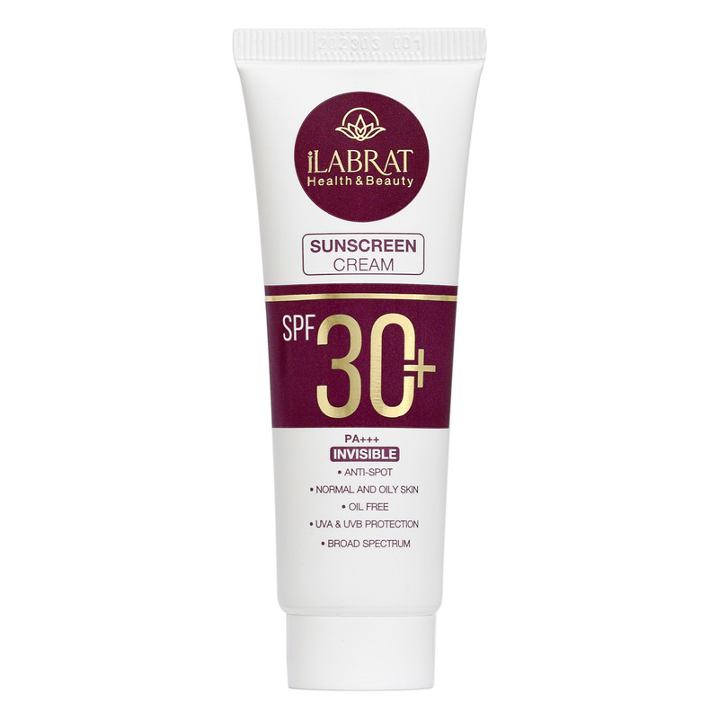 کرم ضدآفتاب بیرنگ ایلابرت، SPF 30، مدل ضد لک 30 پلاس، مناسب پوستهای معمولی و چرب با حجم 40 میلیلیتر، محافظتکننده در برابر اشعههای UVA و PA ،UVB+++، ضد لک و پیری، دارای فرمولاسیون فاقد چربی، با ماندگاری 2 ساعته کرم ضدآفتاب بیرنگ ایلابرت، SPF 30، مدل ضد لک 30 پلاس، مناسب پوستهای معمولی و چرب با حجم 40 میلیلیتر، محافظتکننده در برابر اشعههای UVA و PA ،UVB+++، ضد لک و پیری، دارای فرمولاسیون فاقد چربی، با ماندگاری 2 ساعته
