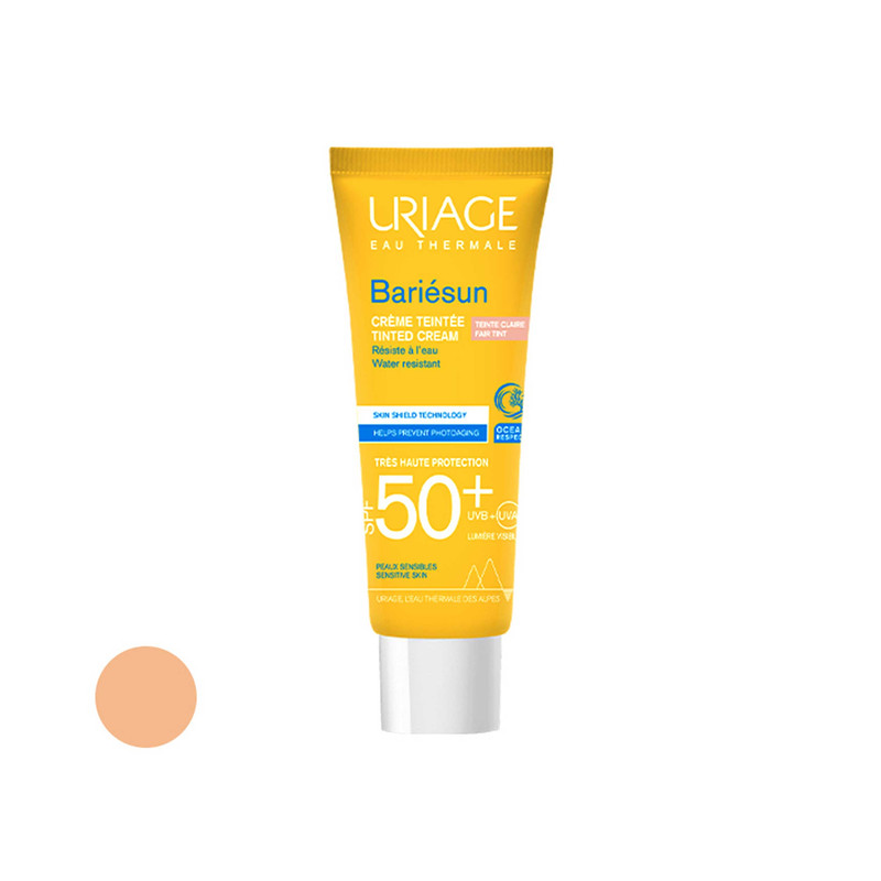کرم ضد آفتاب رنگی اوریاژ SPF50 مدل Bariesun مناسب پوست حساس حجم 50 میلی لیتر کرم ضد آفتاب رنگی اوریاژ SPF50 مدل Bariesun مناسب پوست حساس حجم 50 میلی لیتر