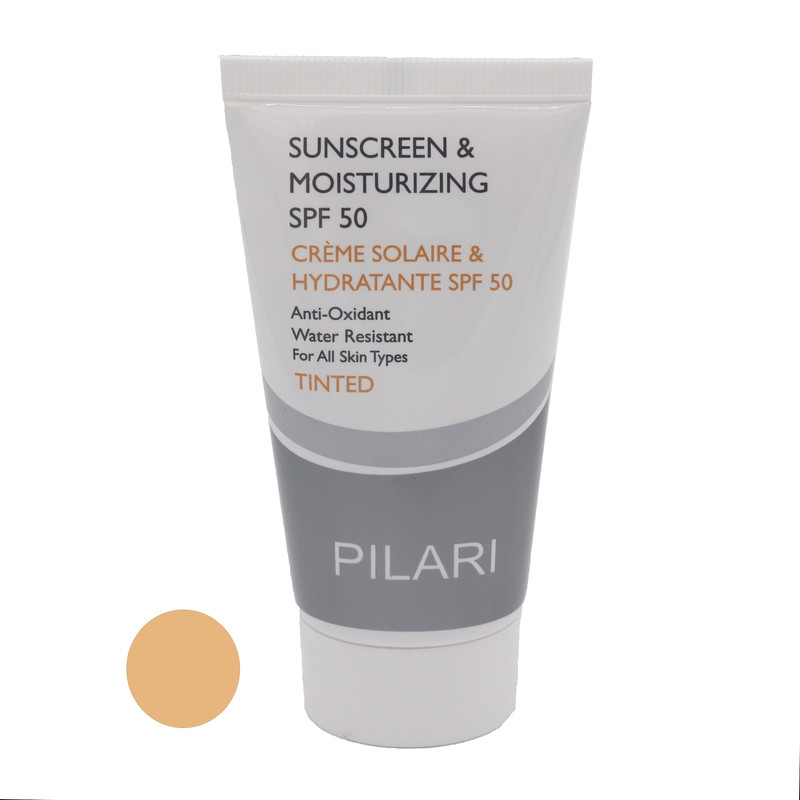کرم ضد آفتاب رنگی پیلاری مدل SPF50 مناسب انواع پوست حجم 50 میلیلیتر کرم ضد آفتاب رنگی پیلاری مدل SPF50 مناسب انواع پوست حجم 50 میلیلیتر