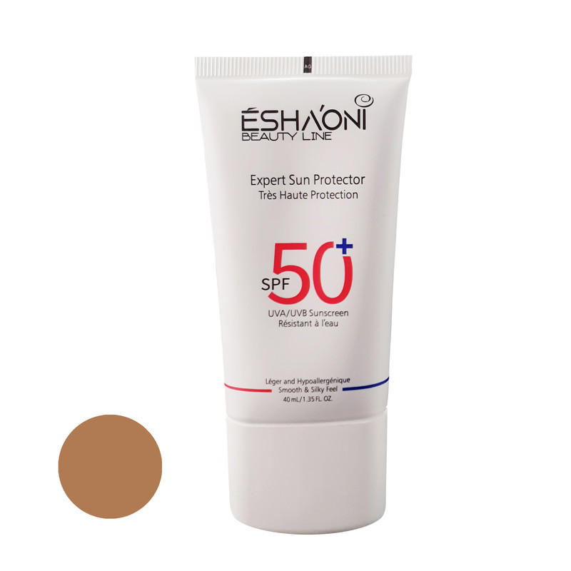 فلوئید ضد آفتاب رنگی اشااونی SPF50 مدل 02 مناسب پوست های خشک و حساس حجم 40 میلیلیتر فلوئید ضد آفتاب رنگی اشااونی SPF50 مدل 02 مناسب پوست های خشک و حساس حجم 40 میلیلیتر
