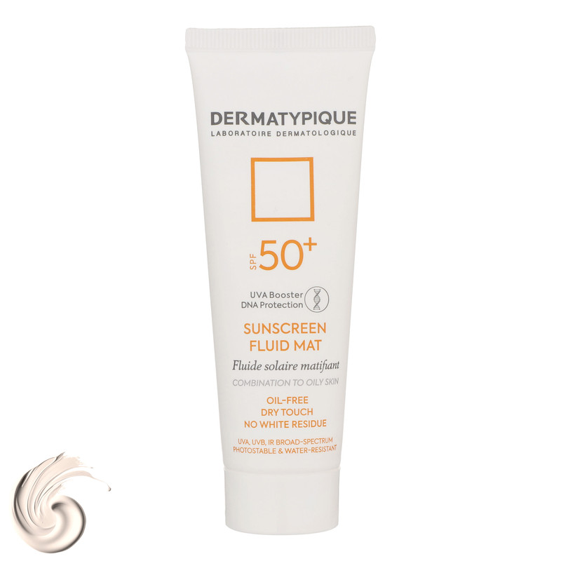 فلوئید ضدآفتاب بیرنگ درماتیپیک +SPF50 مدل SFM، مناسب پوستهای چرب، حجم 50 میلیلیتر فلوئید ضدآفتاب بیرنگ درماتیپیک +SPF50 مدل SFM، مناسب پوستهای چرب، حجم 50 میلیلیتر