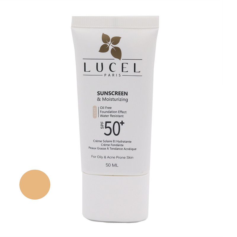 کرم ضد آفتاب رنگی لوسل مدل SPF50 مناسب پوست های چرب حجم 50 میلیلیتر کرم ضد آفتاب رنگی لوسل مدل SPF50 مناسب پوست های چرب حجم 50 میلیلیتر