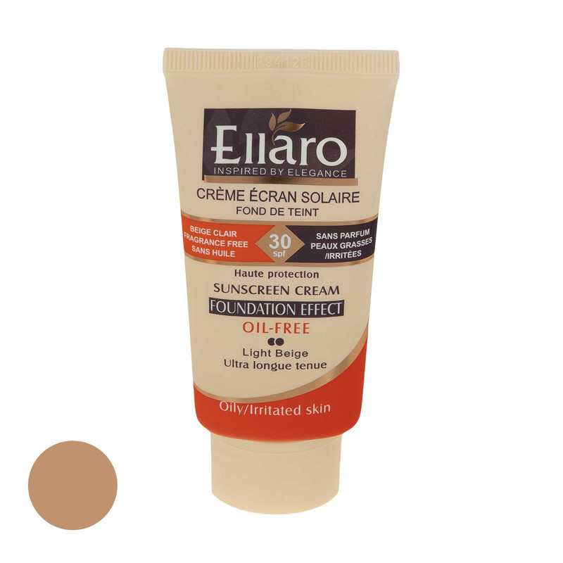 کرم ضد آفتاب رنگی الارو SPF30 سری Foundation Effect مدل Light Beige مناسب پوست های چرب تحت لیسانس حجم 40 میلی لیتر کرم ضد آفتاب رنگی الارو SPF30 سری Foundation Effect مدل Light Beige مناسب پوست های چرب تحت لیسانس حجم 40 میلی لیتر