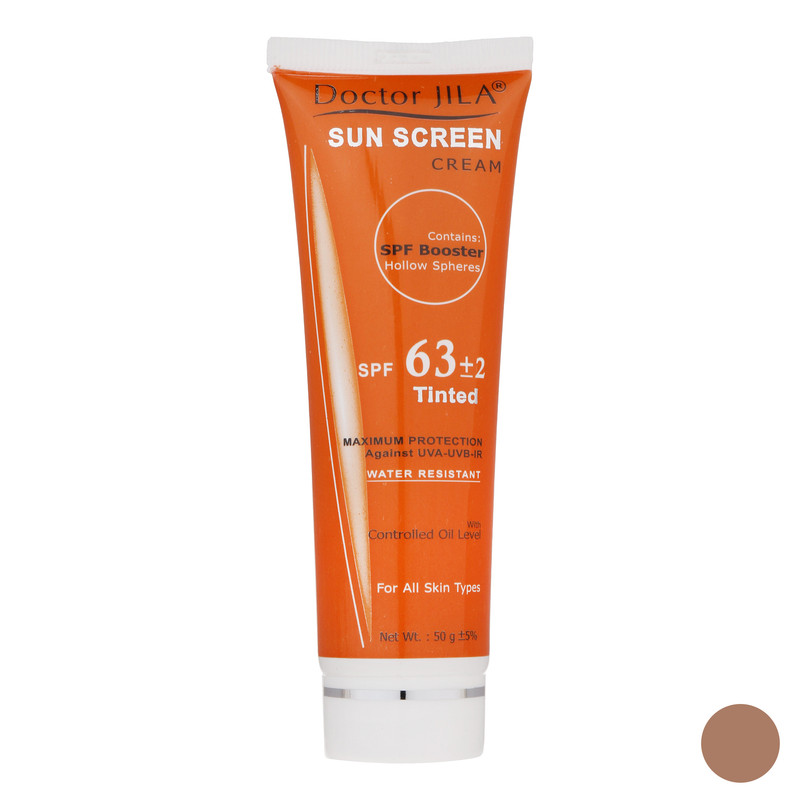 کرم ضدآفتاب رنگی دکتر ژیلا SPF63 مدل DJ3 مناسب انواع پوست وزن 50 گرم کرم ضدآفتاب رنگی دکتر ژیلا SPF63 مدل DJ3 مناسب انواع پوست وزن 50 گرم