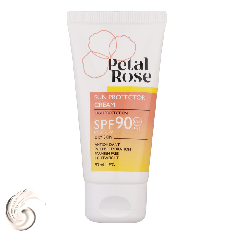 ضدآفتاب بیرنگ SPF90 پتال رز مدل High Protection مناسب پوست خشک، حجم 50 میلیلیتر ضدآفتاب بیرنگ SPF90 پتال رز مدل High Protection مناسب پوست خشک، حجم 50 میلیلیتر