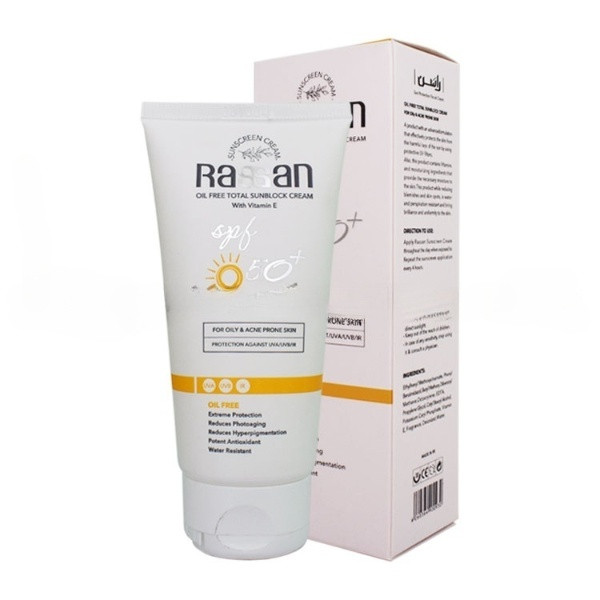 کرم ضد آفتاب بدون رنگ راسن spf50 مدل potent مناسب انواع پوست حجم 40 میلی لیتر کرم ضد آفتاب بدون رنگ راسن spf50 مدل potent مناسب انواع پوست حجم 40 میلی لیتر