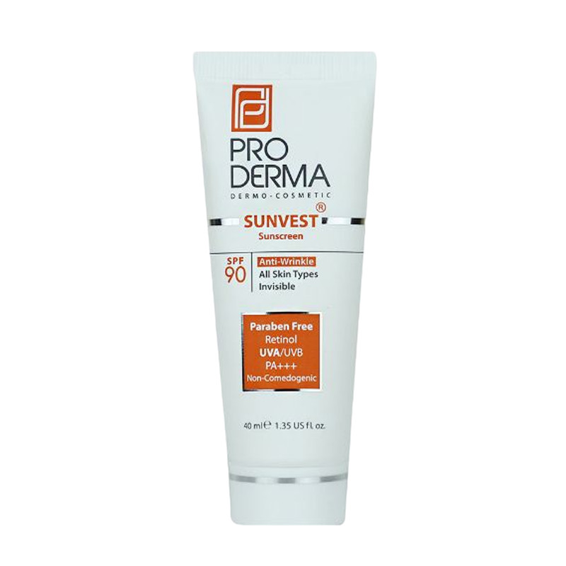 کرم ضدآفتاب و ضدچروک پرودرما مدل SPF90، حجم 40 میلیلیتر کرم ضدآفتاب و ضدچروک پرودرما مدل SPF90، حجم 40 میلیلیتر
