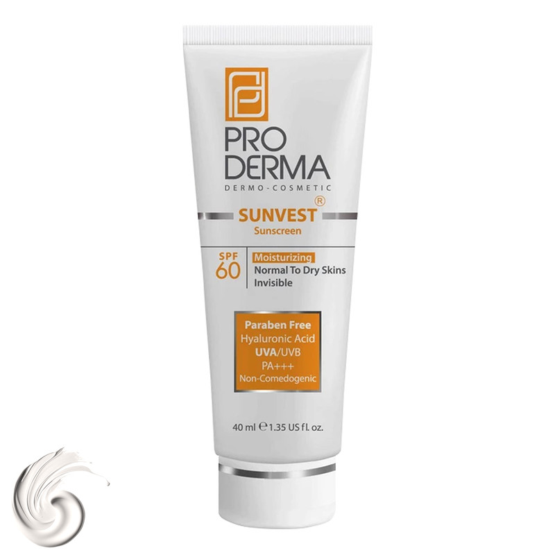 کرم ضدآفتاب و مرطوبکننده پرودرما مدل SPF60، حجم 40 میلیلیتر کرم ضدآفتاب و مرطوبکننده پرودرما مدل SPF60، حجم 40 میلیلیتر