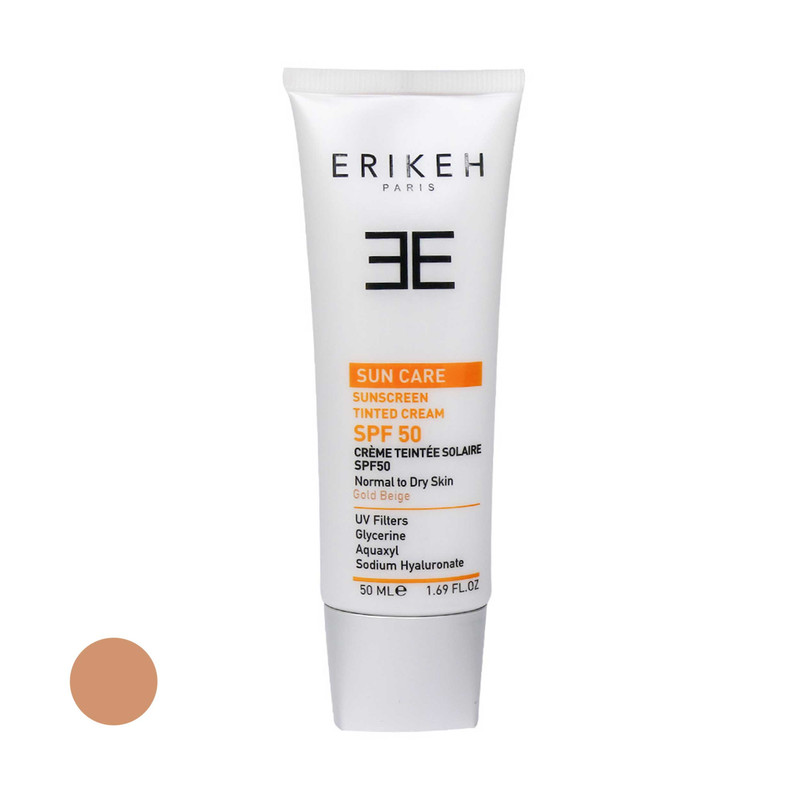 کرم ضد آفتاب رنگی اریکه مدل SPF50 مناسب انواع پوست حجم 50 میلی لیتر کرم ضد آفتاب رنگی اریکه مدل SPF50 مناسب انواع پوست حجم 50 میلی لیتر