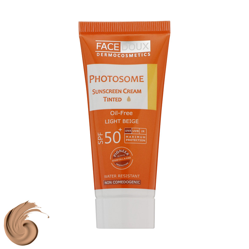 کرم ضد آفتاب رنگی فیس دوکس، SPF 50، مدل فتوزوم، مناسب انواع پوست با تنالیته روشن و حجم 40 میلیلیتر، غیر کومدونزا، ضد آب، محافظتکننده در برابر اشعههای UVA و UVB، دارای فرمولاسیون فاقد چربی، با ماندگاری 2 ساعته کرم ضد آفتاب رنگی فیس دوکس، SPF 50، مدل فتوزوم، مناسب انواع پوست با تنالیته روشن و حجم 40 میلیلیتر، غیر کومدونزا، ضد آب، محافظتکننده در برابر اشعههای UVA و UVB، دارای فرمولاسیون فاقد چربی، با ماندگاری 2 ساعته