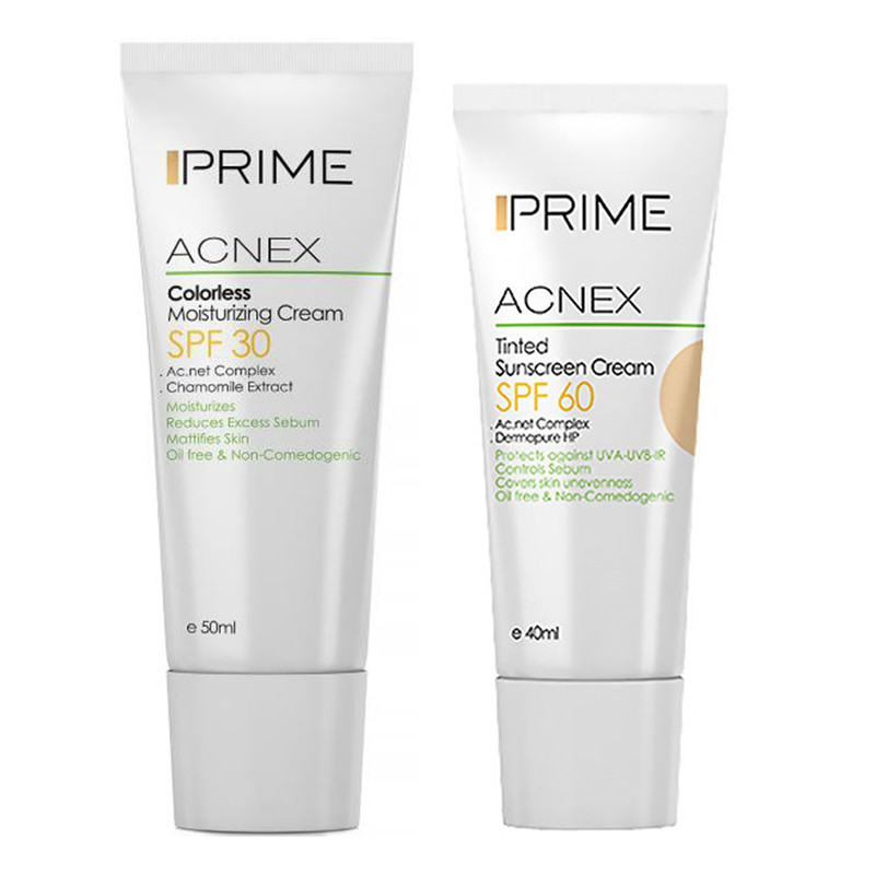 کرم ضدآفتاب پرایم مدل ACNEX حجم 50 میلی لیتر به همراه کرم ضدآفتاب حجم 40 میلی لیتر7052160 کرم ضدآفتاب پرایم مدل ACNEX حجم 50 میلی لیتر به همراه کرم ضدآفتاب حجم 40 میلی لیتر7052160
