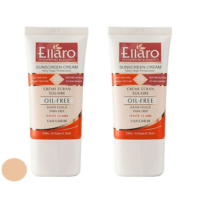کرم ضد آفتاب رنگی الارو SPF 50 مدل Teinte Claire مناسب پوست چرب و مختلط تحت لیسانس حجم 40 میلی لیتر مجموعه دو عددی کرم ضد آفتاب رنگی الارو SPF 50 مدل Teinte Claire مناسب پوست چرب و مختلط تحت لیسانس حجم 40 میلی لیتر مجموعه دو عددی