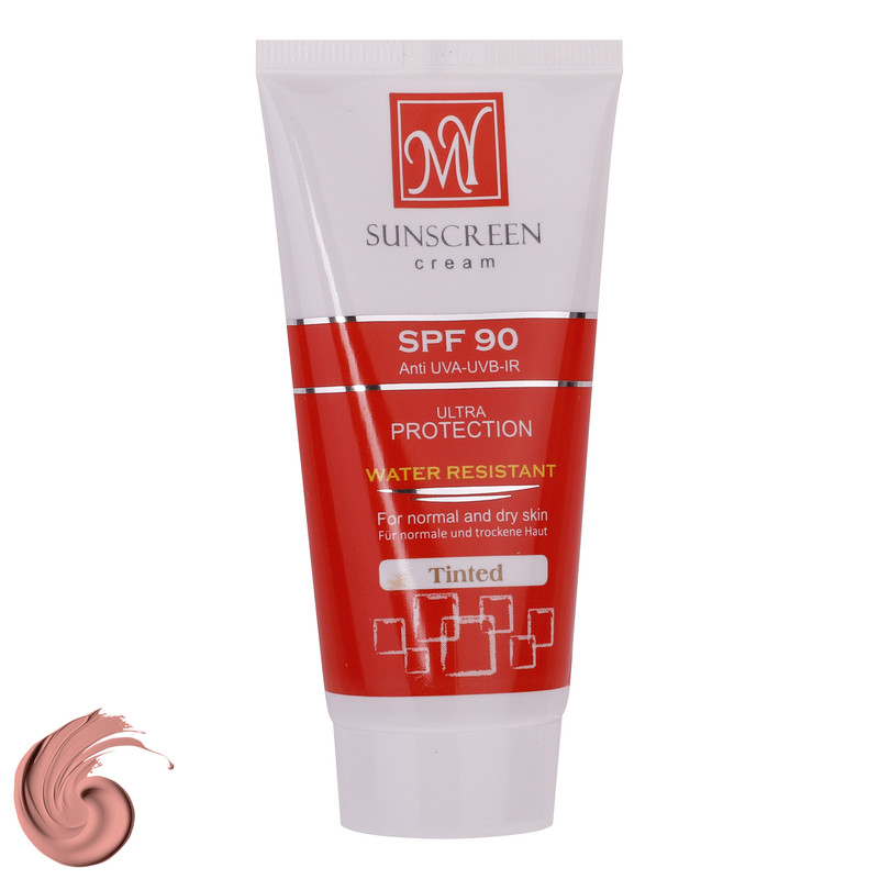 کرم ضدآفتاب رنگی مای مدل SPF90، مناسب پوستهای نرمال و خشک، حجم 50 میلیلیتر کرم ضدآفتاب رنگی مای مدل SPF90، مناسب پوستهای نرمال و خشک، حجم 50 میلیلیتر