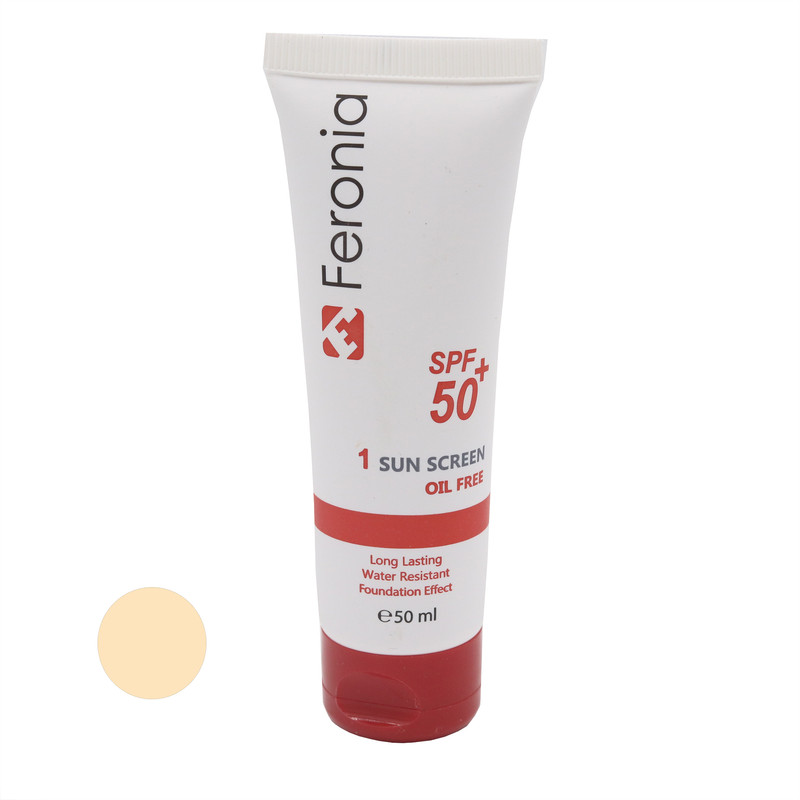کرم ضد آفتاب رنگی فرونیا SPF50 مدل 1 مناسب پوست های چرب حجم 65 میلیلیتر کرم ضد آفتاب رنگی فرونیا SPF50 مدل 1 مناسب پوست های چرب حجم 65 میلیلیتر