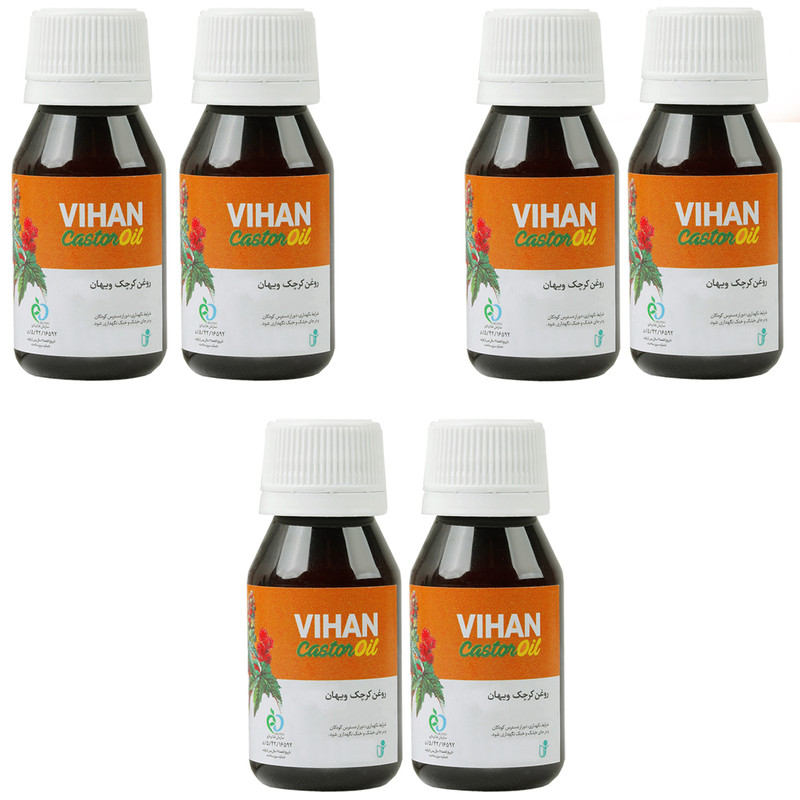 روغن کرچک ویهان کد Castor6 حجم 40 میلی لیتر مجموعه 6 عددی روغن کرچک ویهان کد Castor6 حجم 40 میلی لیتر مجموعه 6 عددی