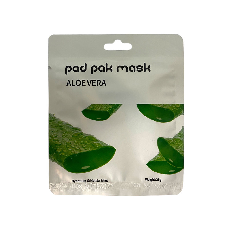 ماسک صورت پد پاک مدل آلوئه ورا وزن 25 گرم بسته 3 عددی ماسک صورت پد پاک مدل آلوئه ورا وزن 25 گرم بسته 3 عددی