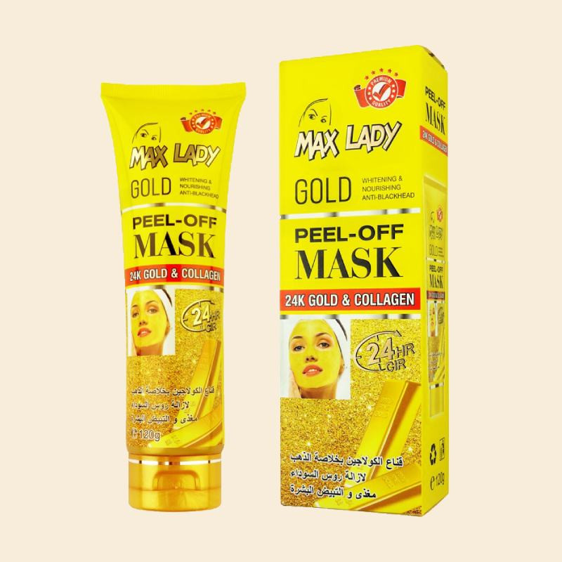 ماسک صورت مکس لیدی مدل طلا و کلاژن حجم 120 میلی لیتر ماسک صورت مکس لیدی مدل طلا و کلاژن حجم 120 میلی لیتر