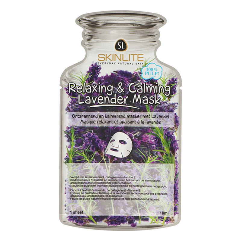 ماسک ورقه ای اسکین لایت مدل Lavender حجم 18 گرم ماسک ورقه ای اسکین لایت مدل Lavender حجم 18 گرم