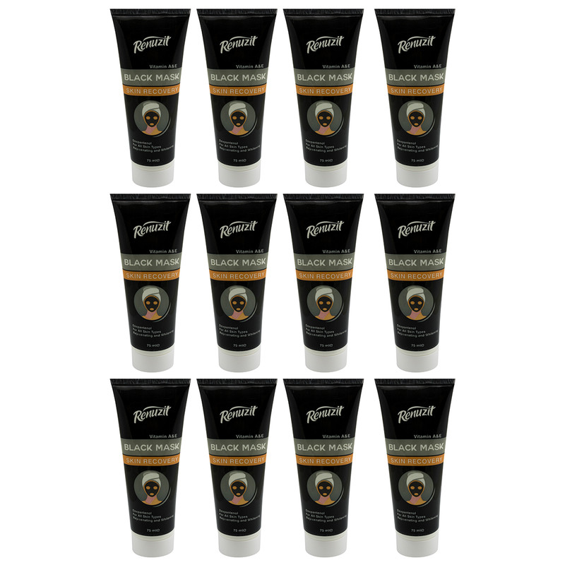 ماسک صورت رینو زیت مدل Black mask carbon active حجم 75 میلی لیتر مجموعه 12 عددی ماسک صورت رینو زیت مدل Black mask carbon active حجم 75 میلی لیتر مجموعه 12 عددی