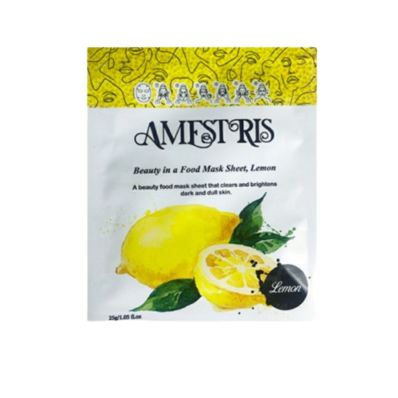 ماسک صورت آمفستریس مدل LIMON وزن 25 گرم بسته 10 عددی ماسک صورت آمفستریس مدل LIMON وزن 25 گرم بسته 10 عددی