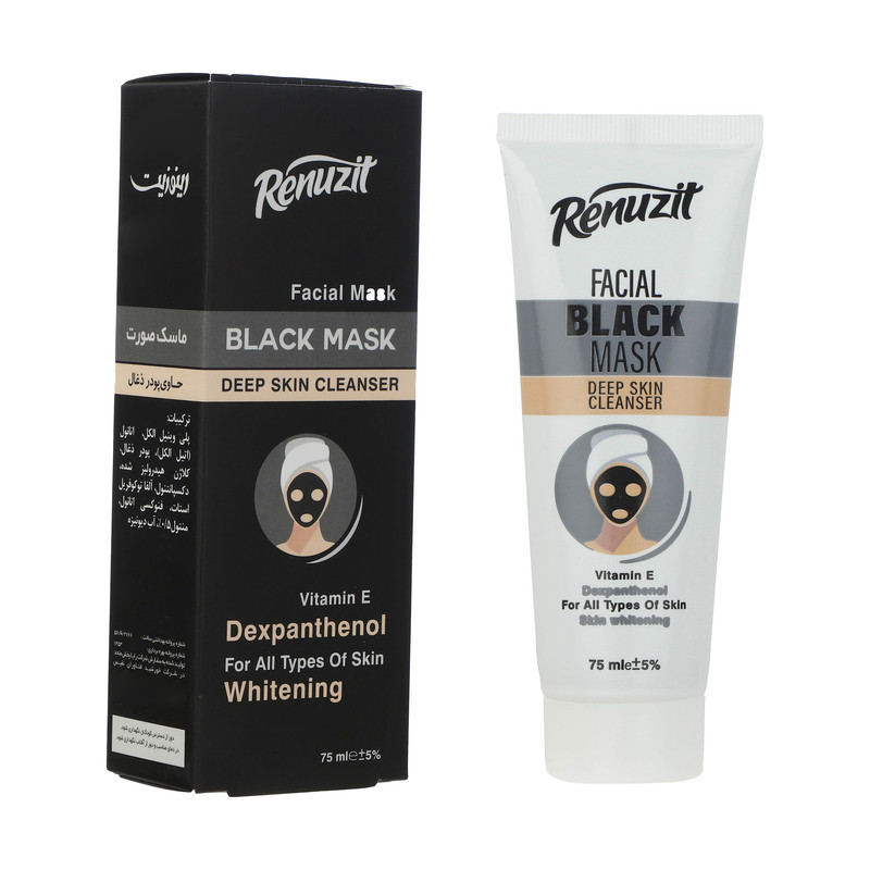 ماسک صورت رینوزیت مدل Black Deep حجم 75 میلی لیتر ماسک صورت رینوزیت مدل Black Deep حجم 75 میلی لیتر