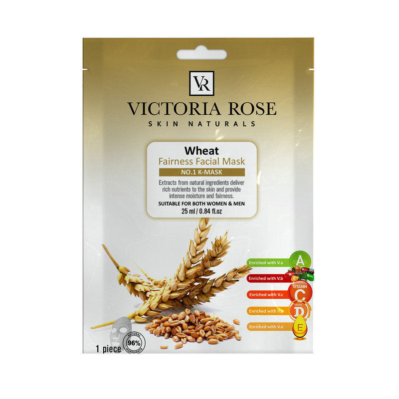 ماسک صورت ویکتوریا رز مدل Wheat حجم 25 میلی لیتر بسته 5 عددی ماسک صورت ویکتوریا رز مدل Wheat حجم 25 میلی لیتر بسته 5 عددی