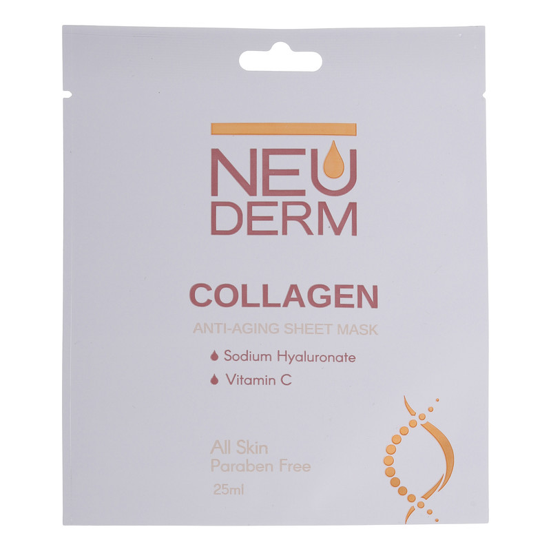 ماسک صورت نئودرم مدل Collagen حجم 25 میلی لیتر ماسک صورت نئودرم مدل Collagen حجم 25 میلی لیتر