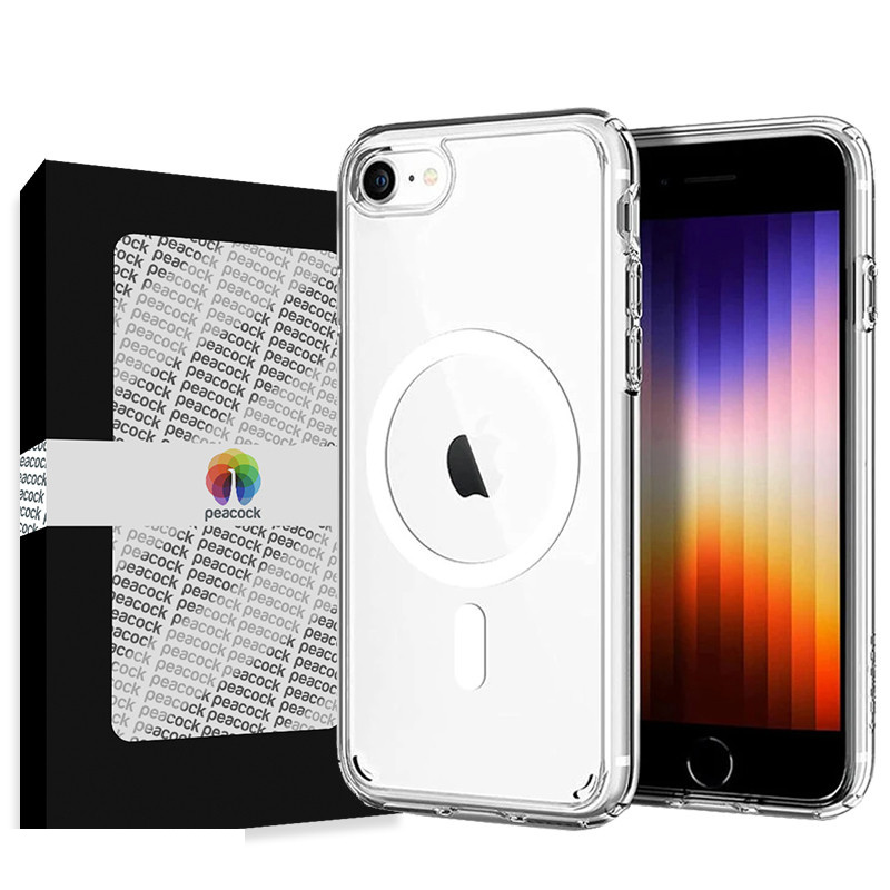 کاور گوشی موبایل اپل iPhone SE 2020/ SE 2022 پیکوک مدل Clear Magsafe