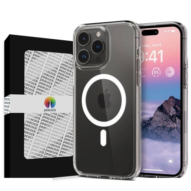 کاور گوشی موبایل اپل iPhone 14 Pro پیکوک مدل Clear Magsafe