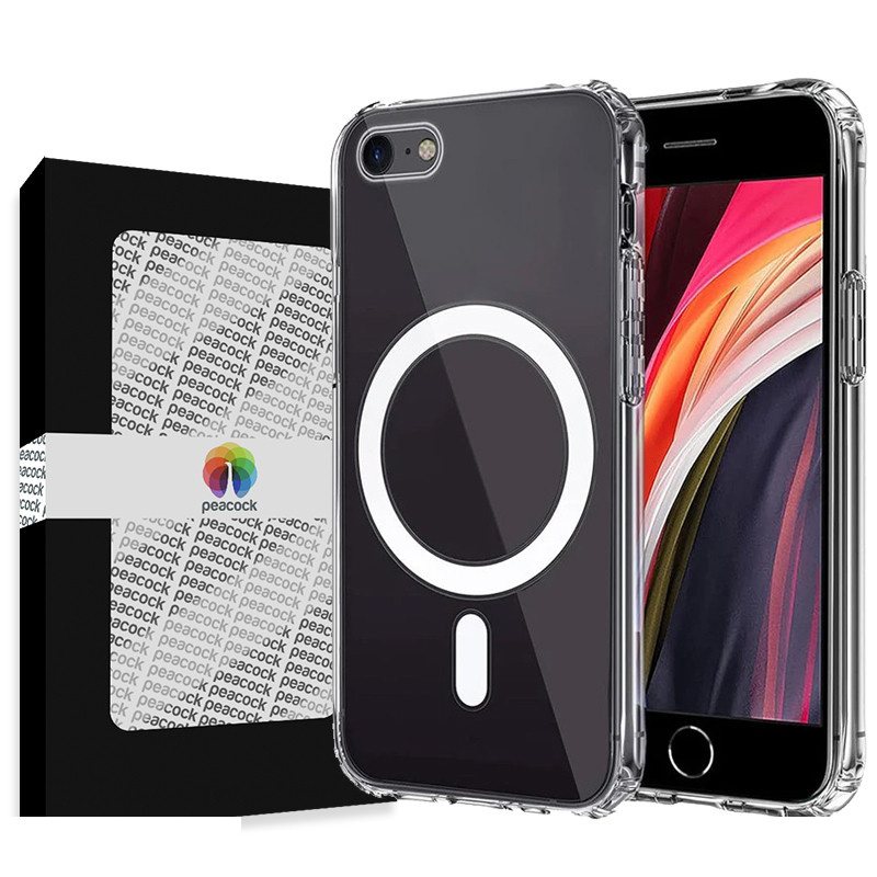 کاور گوشی موبایل اپل iPhone 7/8 پیکوک مدل Clear Magsafe
