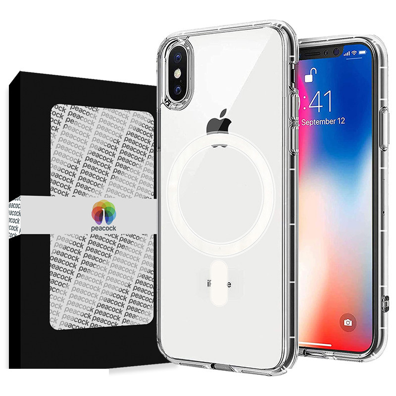 کاور گوشی موبایل اپل iPhone XS Max پیکوک مدل Clear Magsafe کاور گوشی موبایل اپل iPhone XS Max پیکوک مدل Clear Magsafe