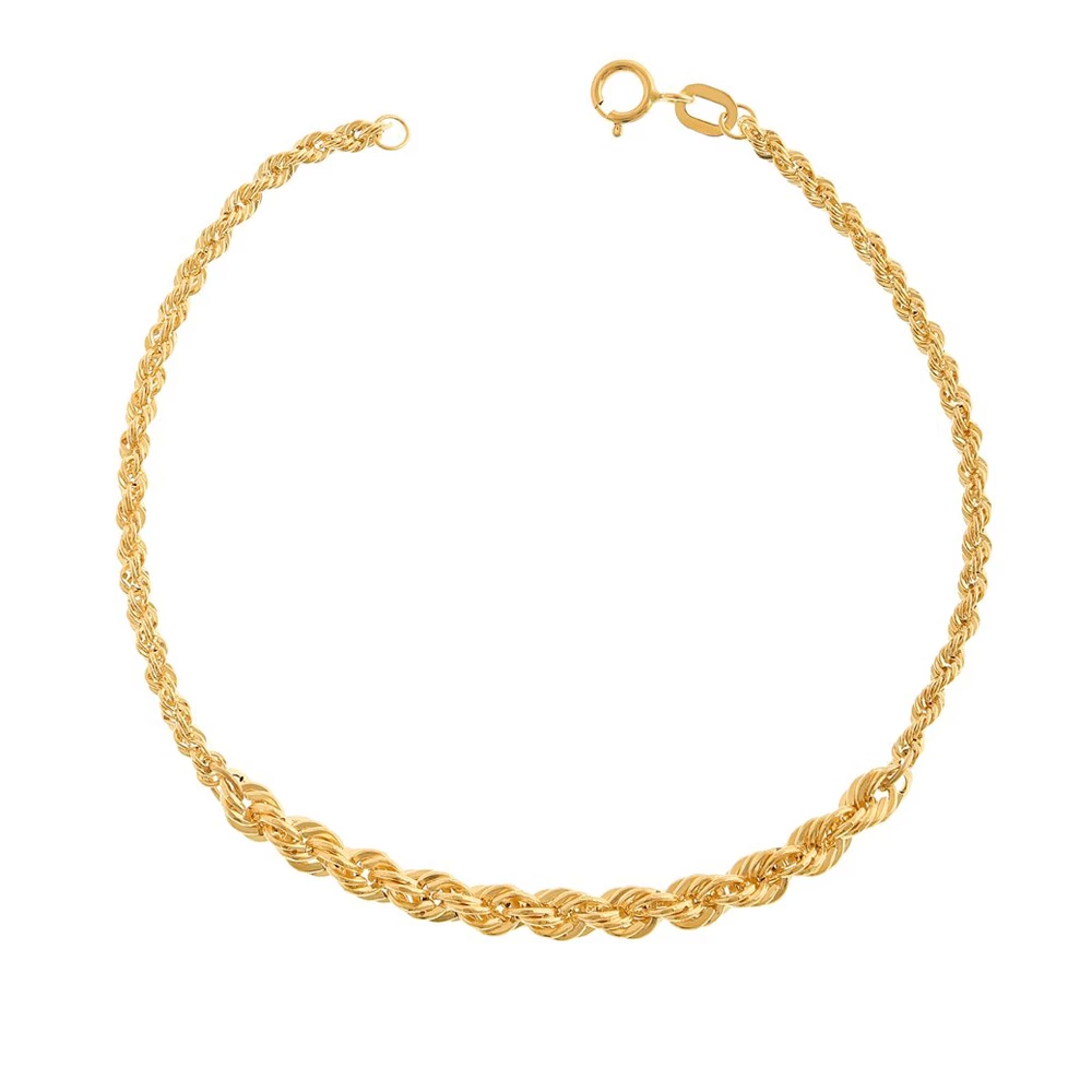 دستبند طلا 18 عیار زنانه دیانا مدل طنابی کونیک-0.51