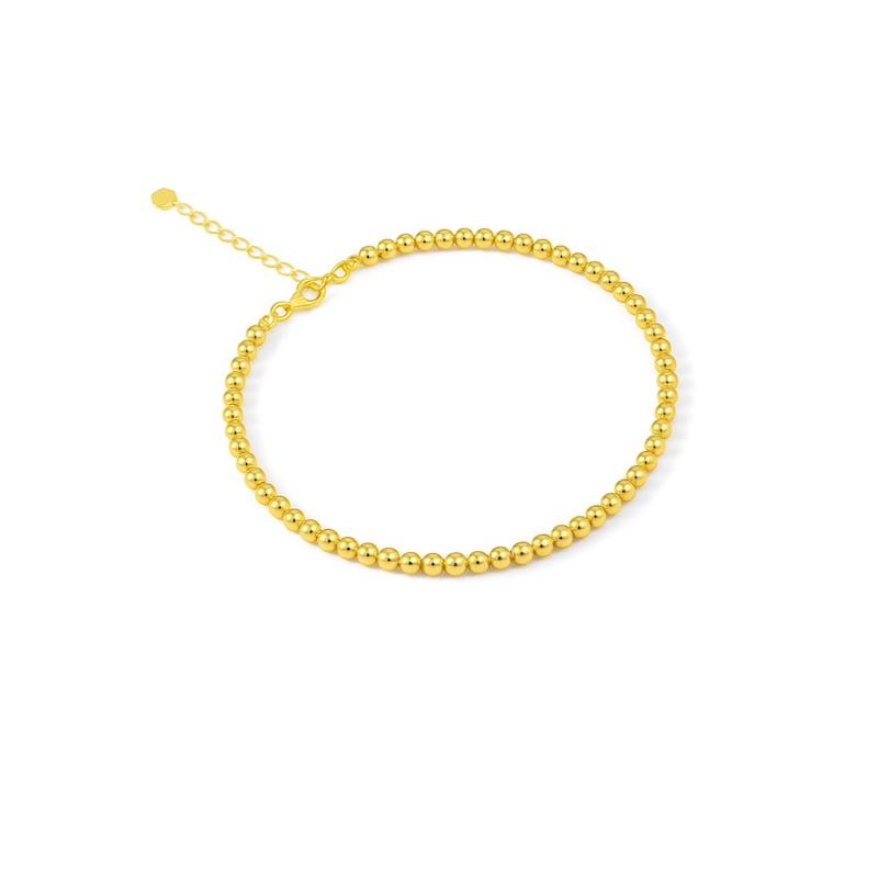 دستبند طلا 18 عیار زنانه دیانا مدل تمام گوی دستبند طلا 18 عیار زنانه دیانا مدل تمام گوی