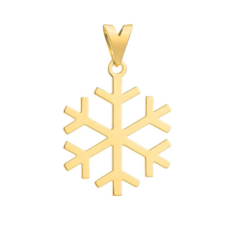 آویز طلا 18 عیار زنانه دیانا مدل دانه برف کد 80 آویز طلا 18 عیار زنانه دیانا مدل دانه برف کد 80