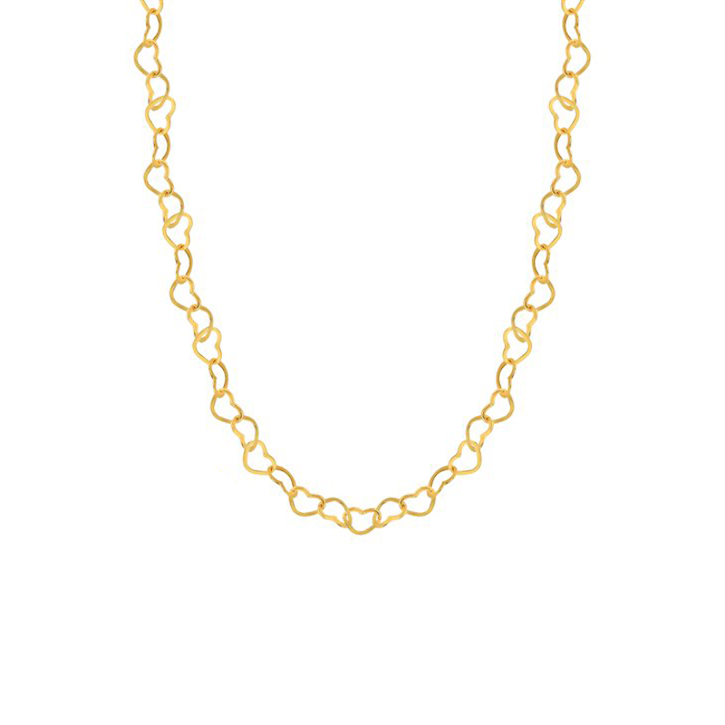 زنجیر طلا 18 عیار زنانه دیانا مدل قلب 40 سانت