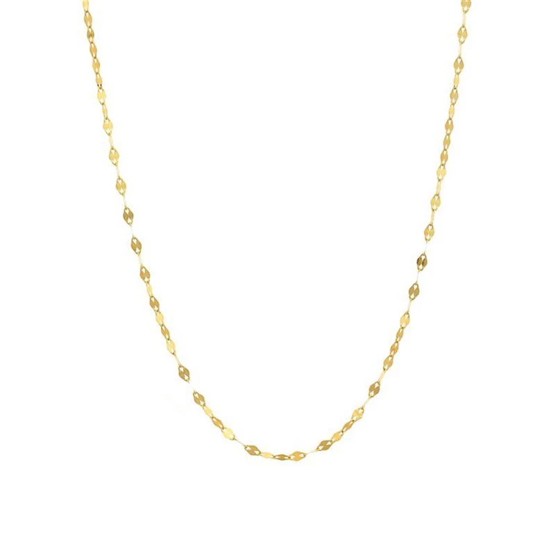 زنجیر طلا 18 عیار زنانه دیانا مدل پولکی سوپر لایت 40 سانت-0.29
