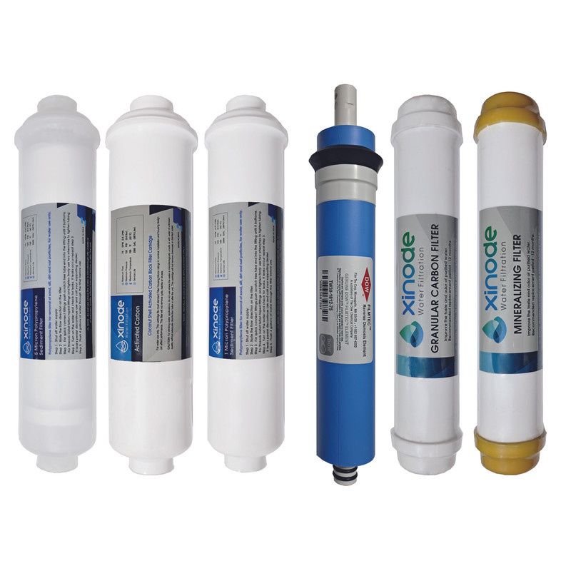 فیلتر دستگاه تصفیه آب زینود مدل کیسی RO-CXF106 مجموعه 6 عددی فیلتر دستگاه تصفیه آب زینود مدل کیسی RO-CXF106 مجموعه 6 عددی