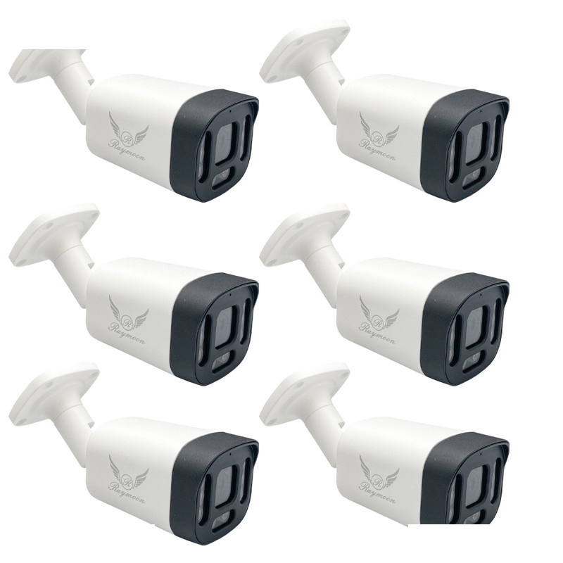 دوربین مداربسته تحت شبکه  رایمون مدل پنج مگاپیکسل  کد 8313-POE بسته شش عددی