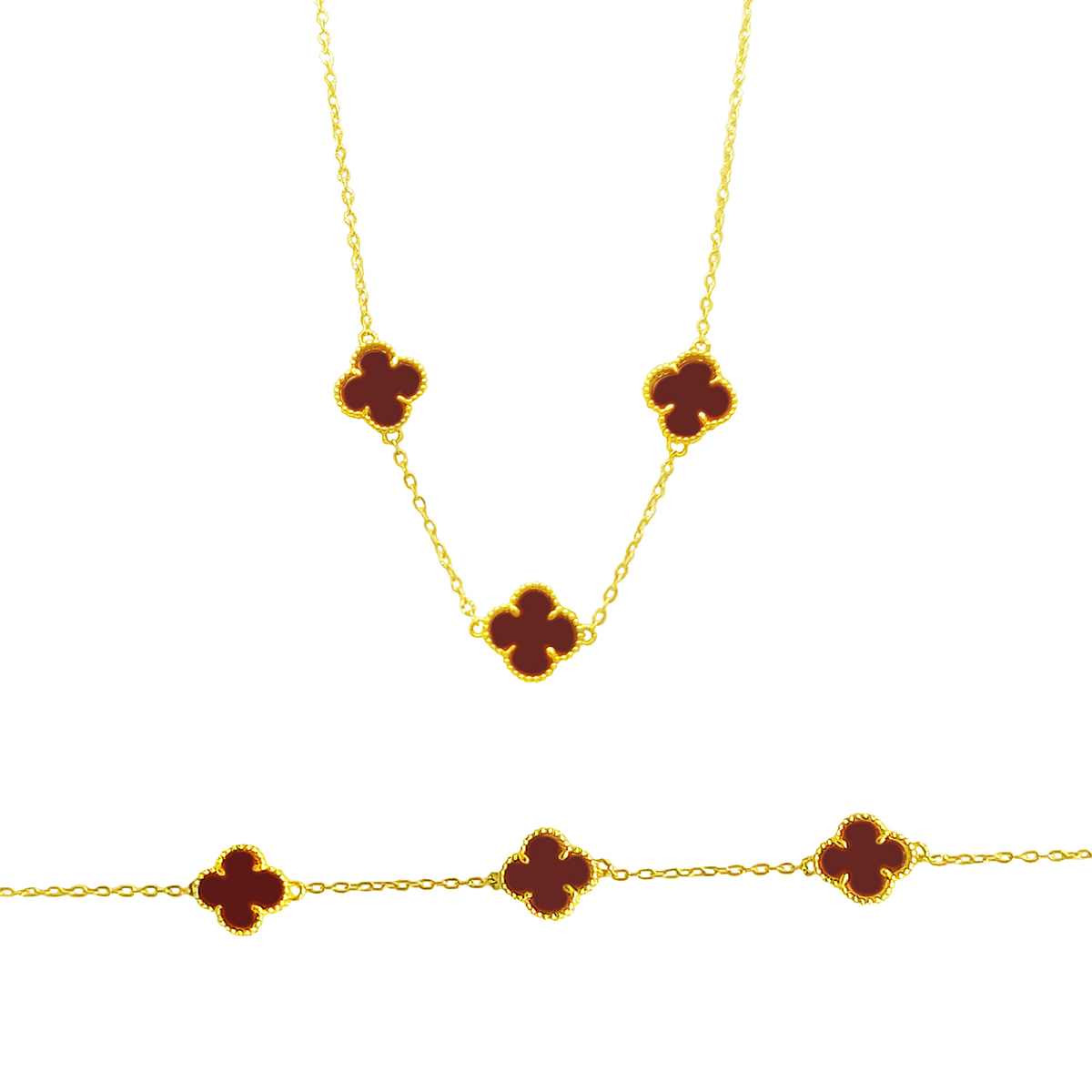 نیم ست طلا 18 عیار زنانه مدل ونکلیف کد HS172 نیم ست طلا 18 عیار زنانه مدل ونکلیف کد HS172