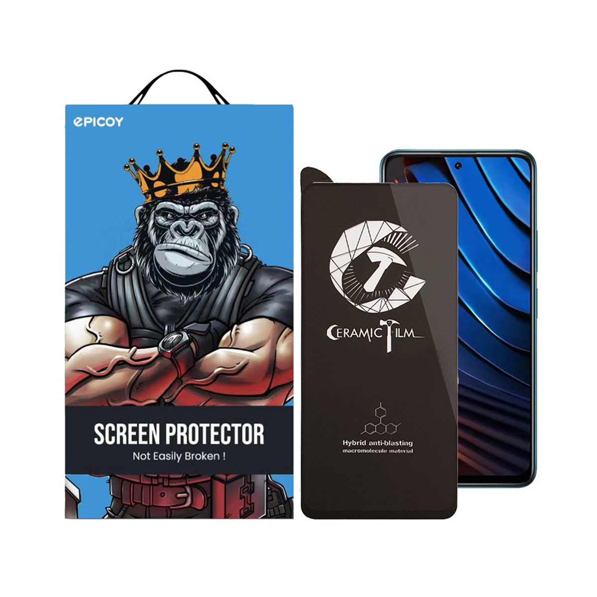 گلس گوشی شیائومی Redmi Note 10 Pro 5G /Poco X3 GT اپیکوی مدل CR7-مشکی