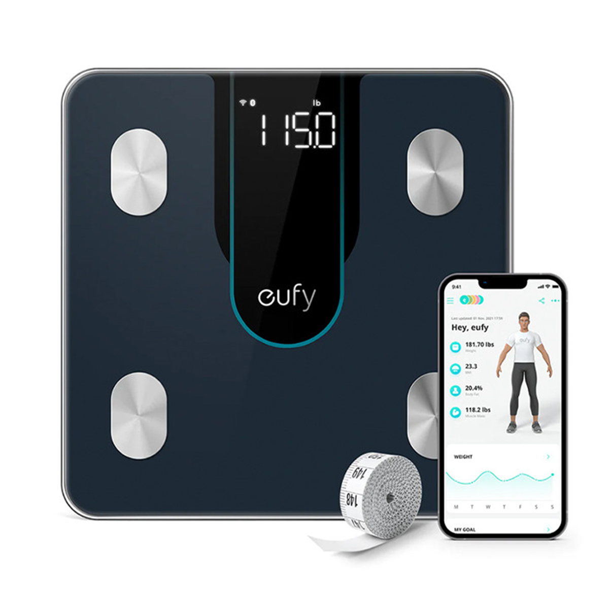 ترازو دیجیتال انکر Eufy Smart Scale P2 مدل T9148 ترازو دیجیتال انکر Eufy Smart Scale P2 مدل T9148