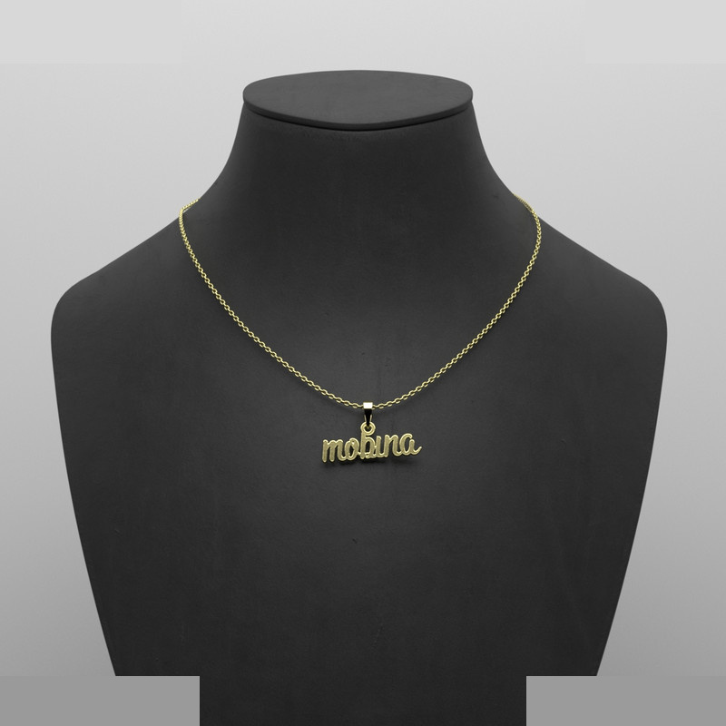 گردنبند طلا 18 عیار زنانه مدوپد مدل mobina گردنبند طلا 18 عیار زنانه مدوپد مدل mobina